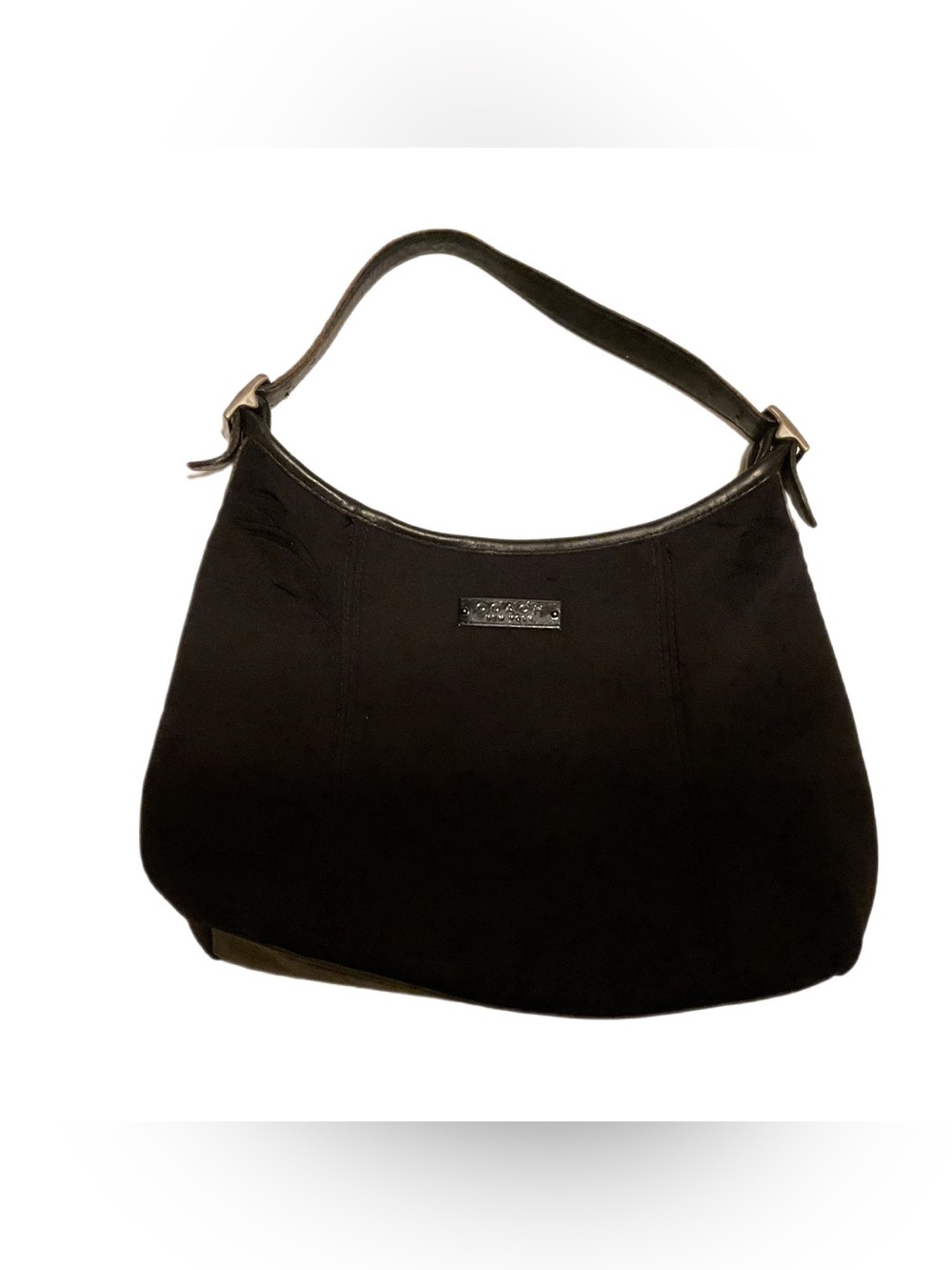 Vintage Coach Neo Crescent C9V-6219 Black Neoprene Hobo Bag 1999